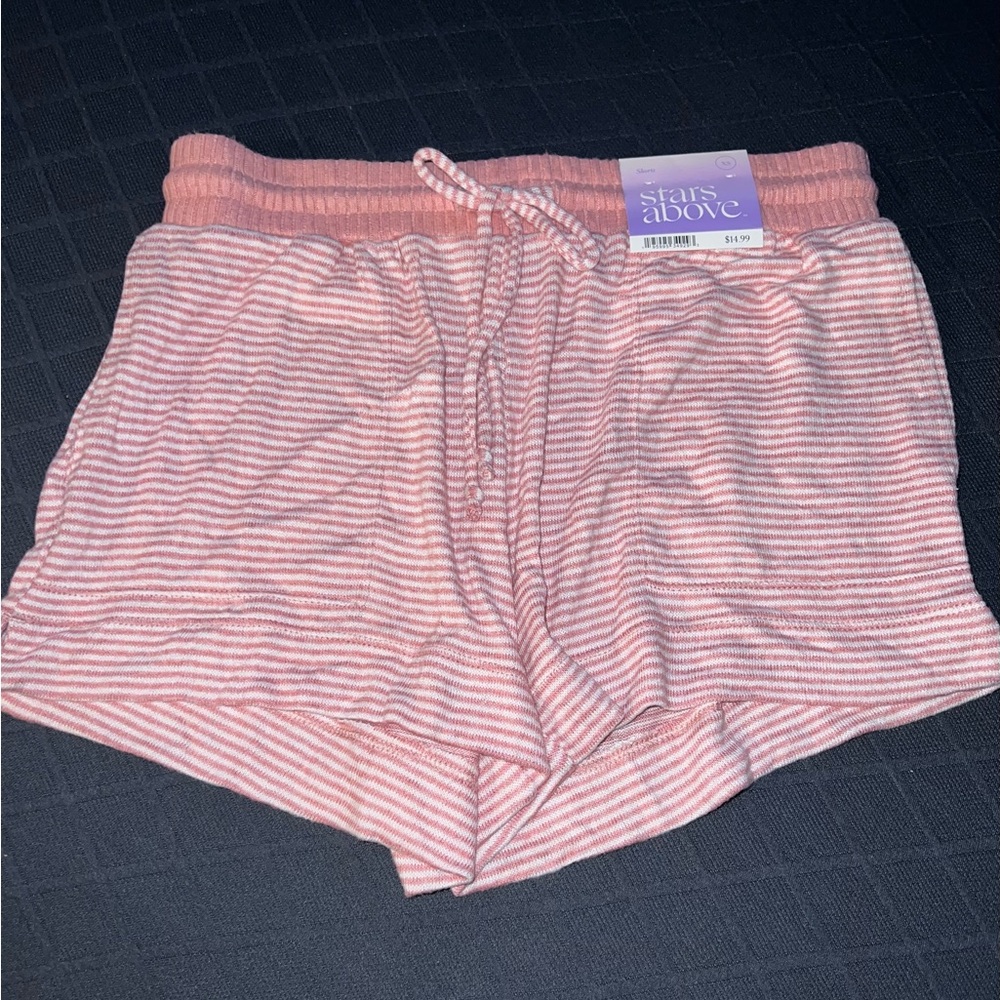 Stars Above pink & white shorts